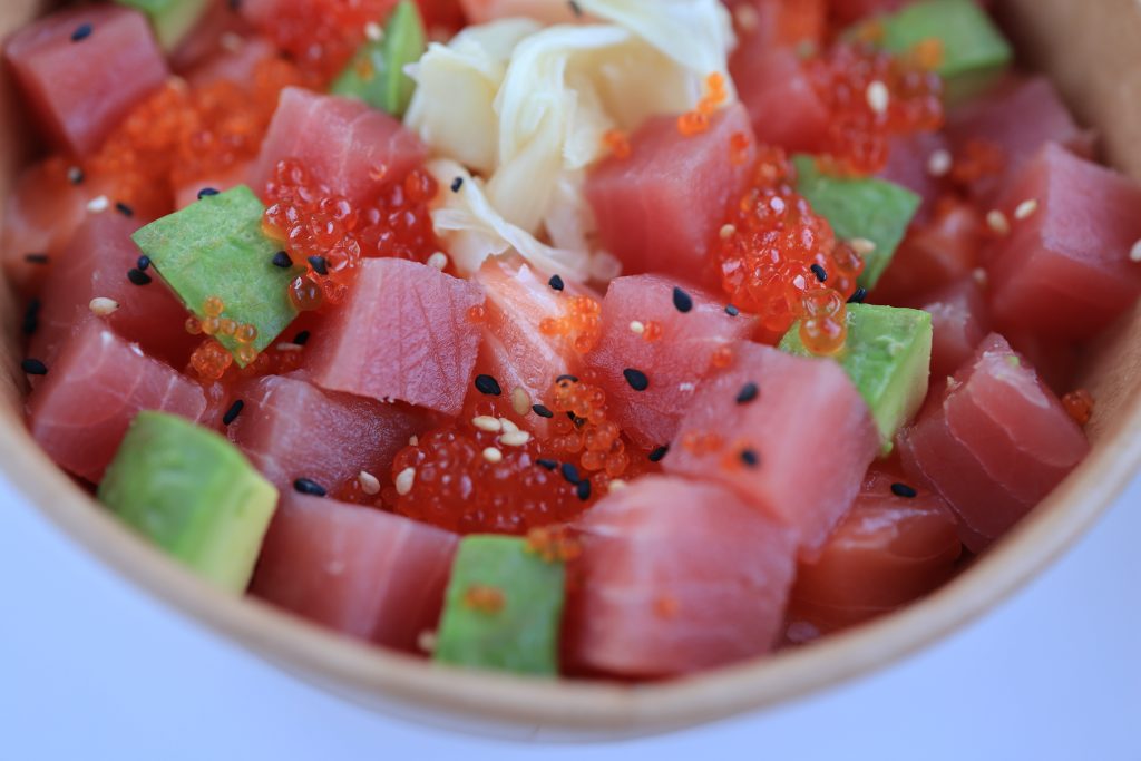 Ensalada de aguacate y sandía